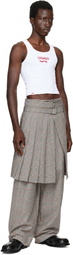 Charles Jeffrey LOVERBOY White Logo Tank Top