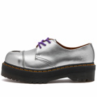 Dr. Martens Women's x MadeMe 1461 Quad in Silver Alumix