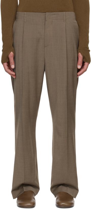 Photo: LE17SEPTEMBRE Beige Wool Belted Trousers
