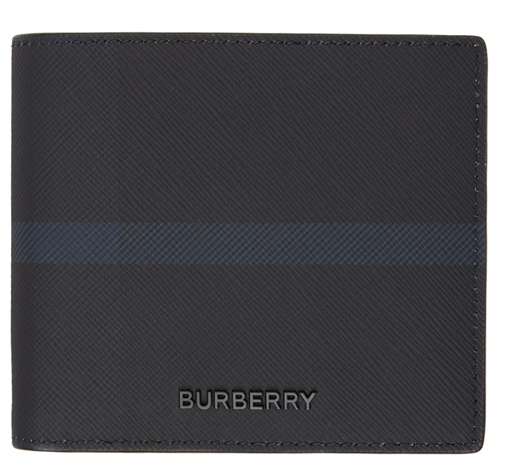 Photo: Burberry Gray Stripe Wallet