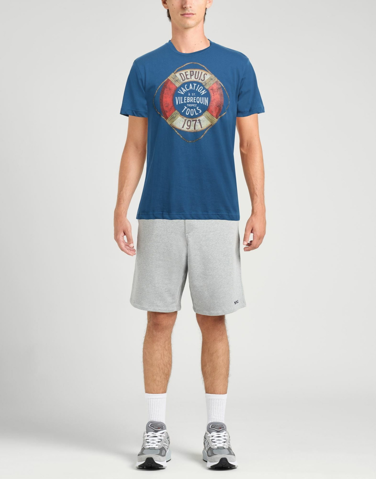 Vilebrequin Mens T-shirt Bright in Blue