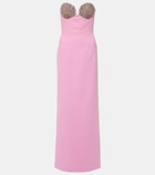 Rebecca Vallance Cordelia embellished strapless gown