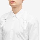 Alexander McQueen Men's Double Strap Harness Shirt in Optical White