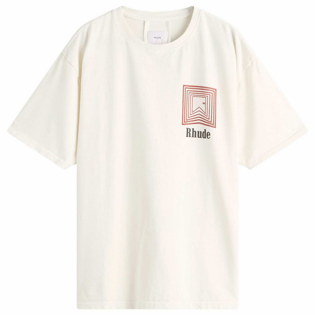 Rhude Men's Cadre T-Shirt in Vintage White Rhude