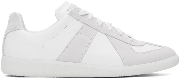 Photo: Maison Margiela White Replica Sneakers