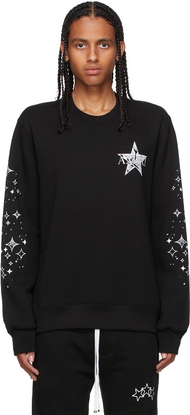 Photo: AMIRI Black Paisley Star Sweatshirt
