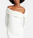 Safiyaa Millie draped crêpe gown