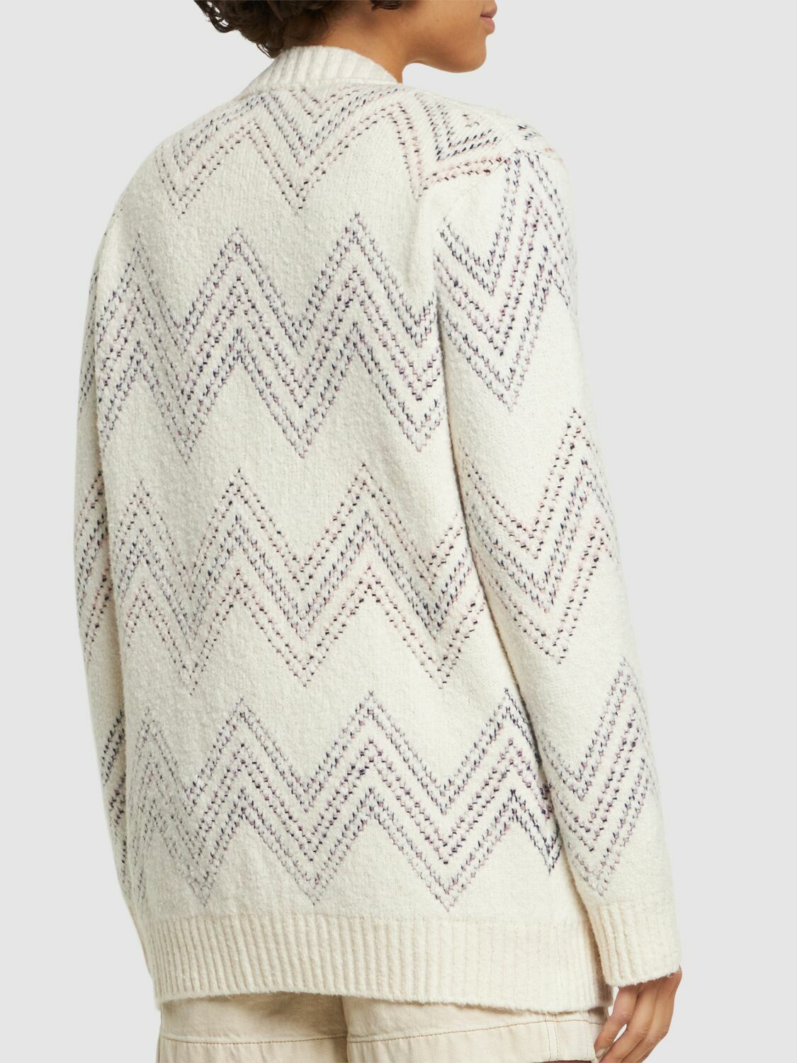 Missoni Zig Zag Jacquard Knit Cotton Cardigan Missoni 7226