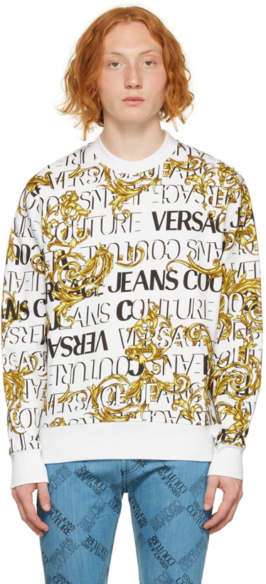 Photo: Versace Jeans Couture White Print Sweater