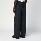 DARKPARK Dark Grey Track Pants In Wool
