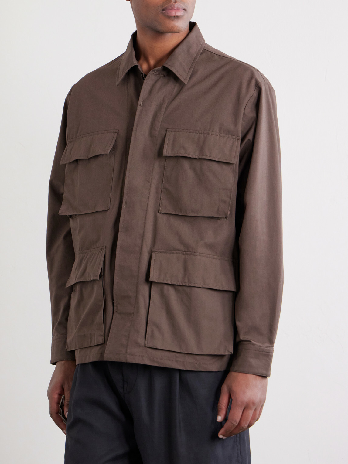 WTAPS - Logo-Print Cotton-Blend CORDURA® Overshirt - Brown