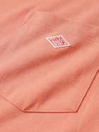 Danton - Logo-Appliquéd Cotton-Blend Jersey T-Shirt - Pink