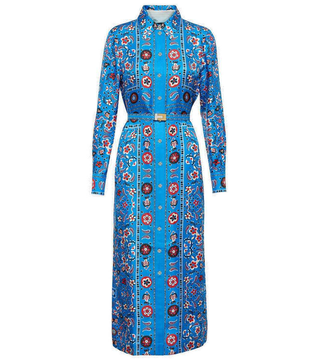 オールインワン・サロペット Tory Burch Printed Silk Twill Midi Dress オールインワン・サロペット Tory Burch Printed Silk Twill