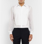 Brioni - White Bib-Front Double-Cuff Cotton Dress Shirt - Men - White