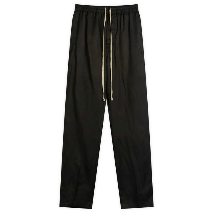 Photo: Rick Owens Men's Twill Drawstring Long Trousers in Black