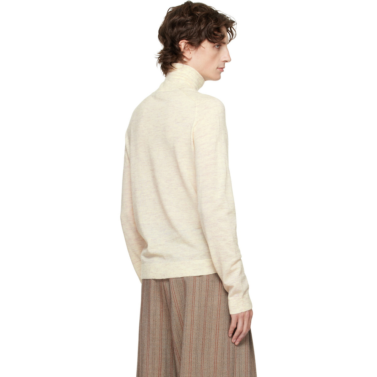 JW Anderson Off-White Logo Turtleneck