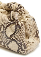 Mansur Gavriel Cloud Mini Python-print Leather Clutch - Beige - One Size