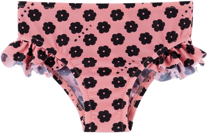 Photo: Marni Baby Pink & Black Flower Swim Bottoms