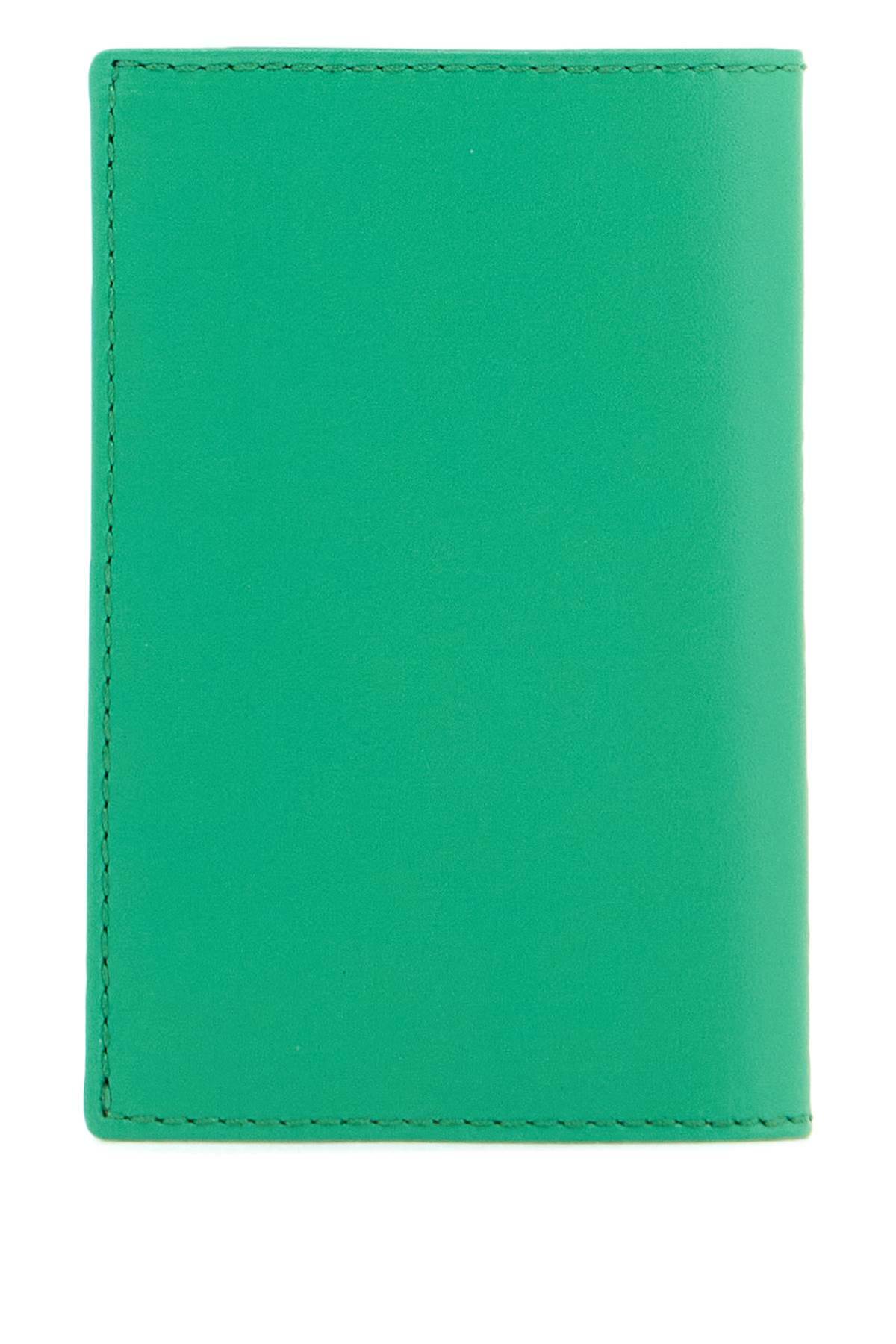 COMME DES GARCONS WALLET leather compact wallet Green