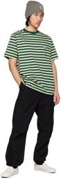 Carhartt Work In Progress Green Scotty Stripe T-Shirt