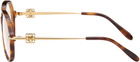 LOEWE Brown Anagram Optical Glasses