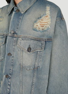 Acne Studios - Distressed Denim Jacket in Blue