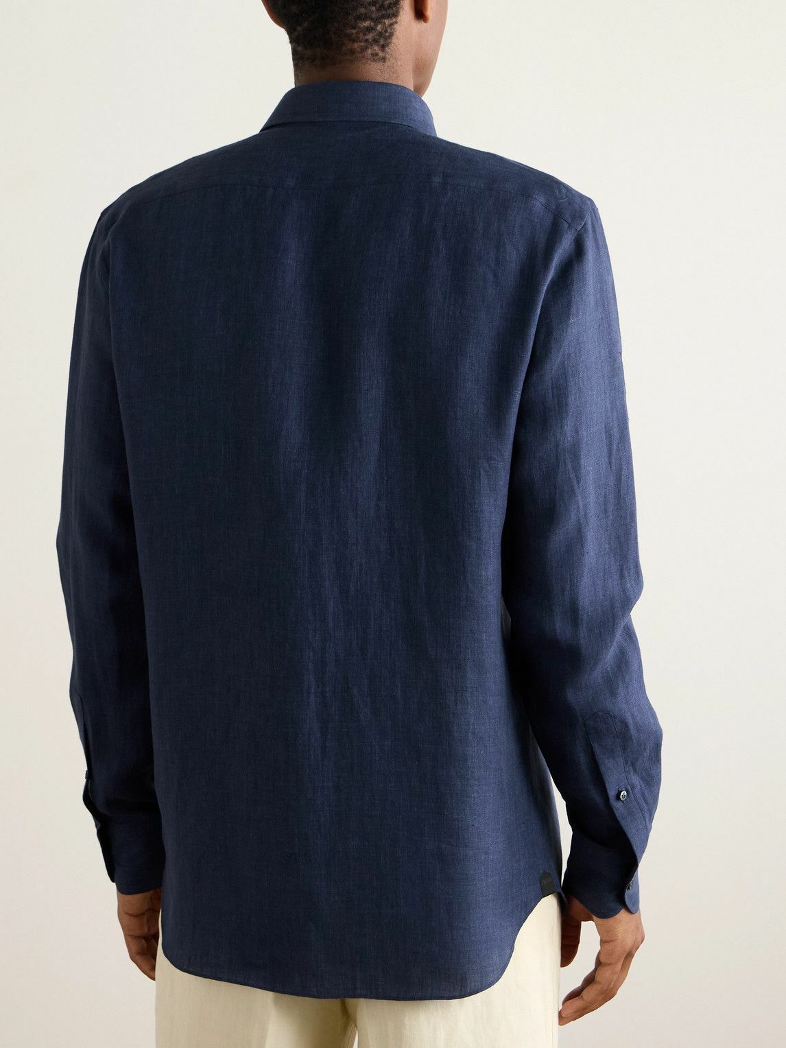 Zegna - Oasi Linen Shirt - Blue Zegna