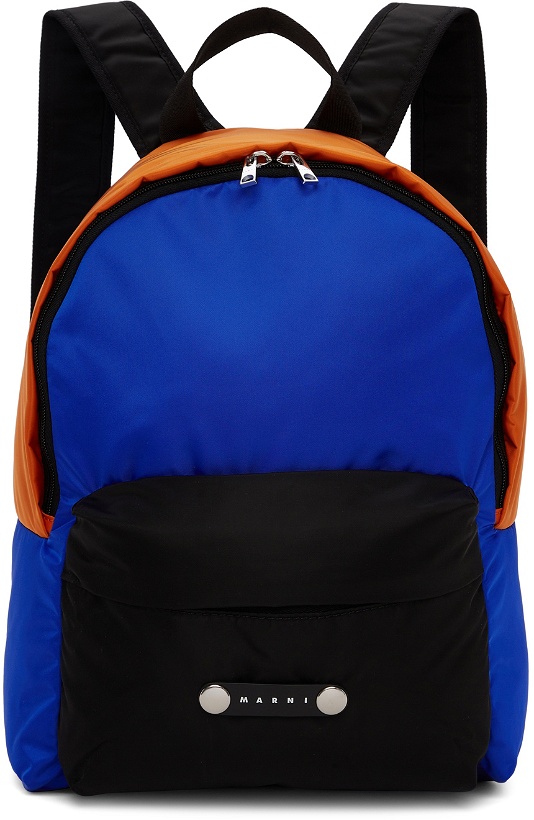 Photo: Marni Blue & Orange Colorblock Backpack