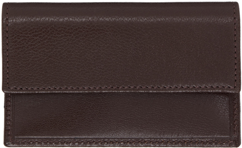 The Row Brown Two Card Holder