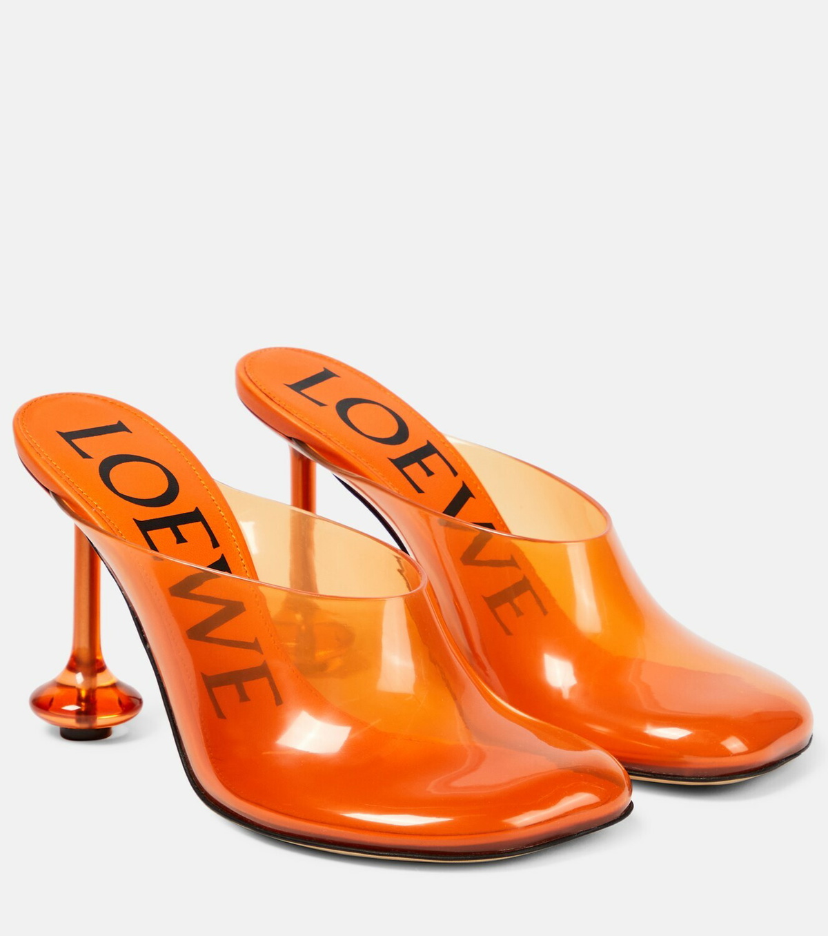 Loewe - Toy White & Pink Floral Beaded Pump, 90mm
