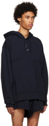 Luar Navy Paneled Hoodie