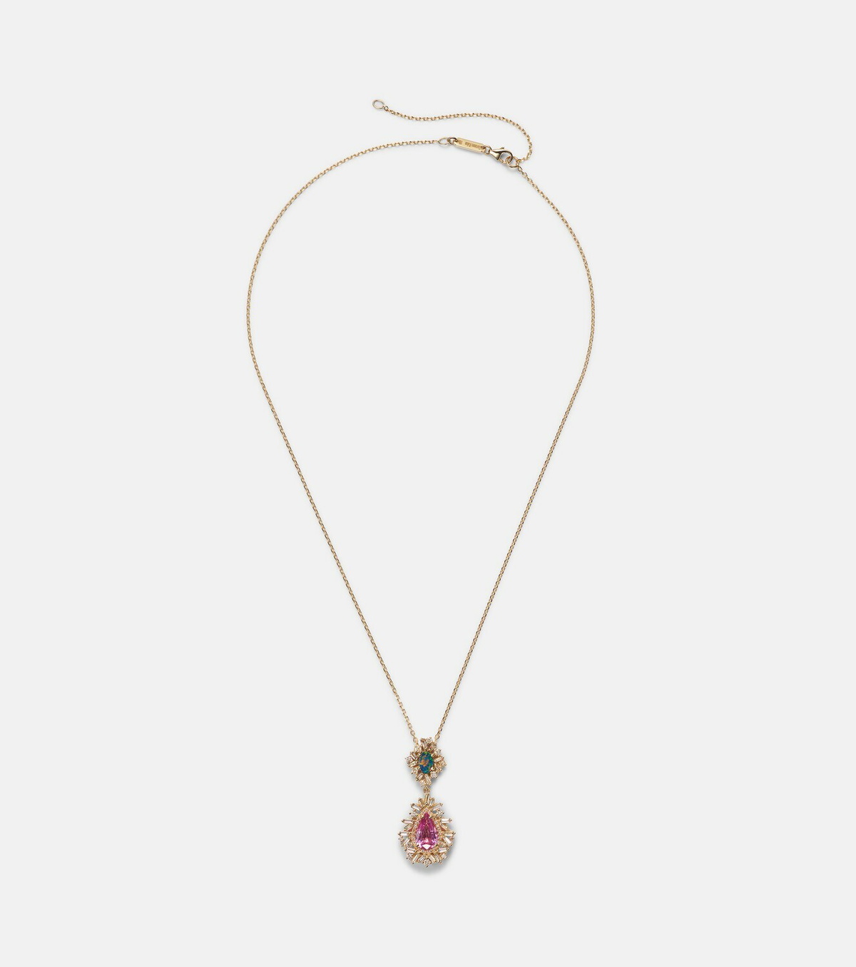 Suzanne Kalan 18kt gold pendant necklace with gemstones