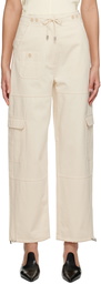 Totême Beige Drawstring Trousers