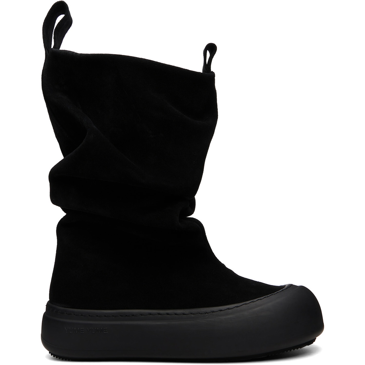 YUME YUME SSENSE Exclusive Black Low FIsherman Chelsea Boots