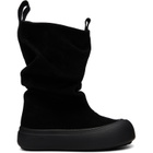 YUME YUME SSENSE Exclusive Black Low FIsherman Chelsea Boots