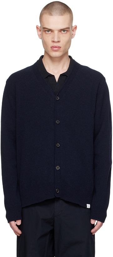 Photo: NORSE PROJECTS Navy Adam Cardigan