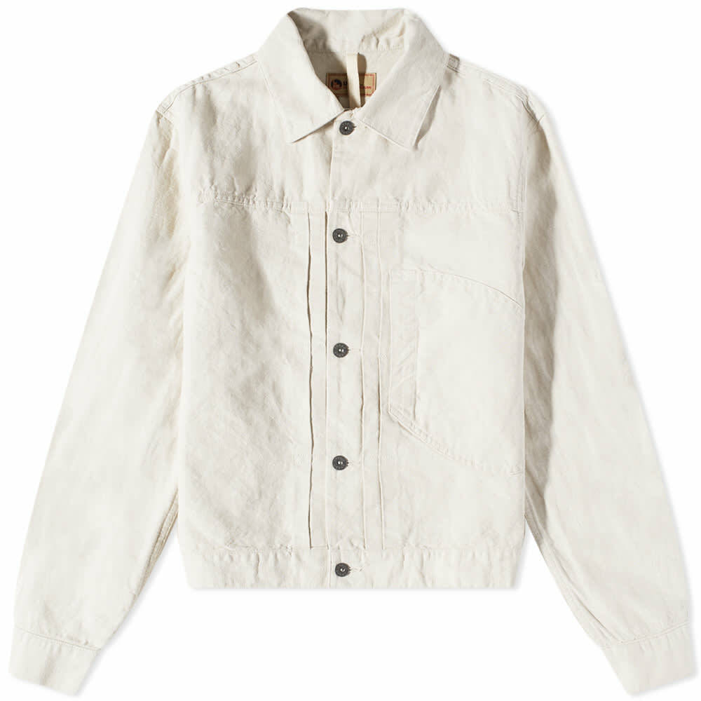 Nigel Cabourn Men's Japanese Type 1 Jacket in Off White Nigel Cabourn