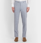 Canali - Kei Slim-Fit Linen and Wool-Blend Suit Trousers - Blue