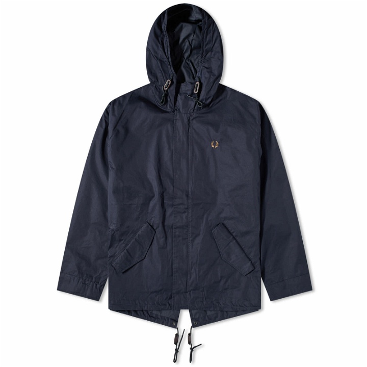 Photo: Fred Perry Men's Short Shell Parka Jacket in Navy