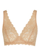 Hanro Moments Lace Soft-cup bra Beige