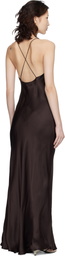 ANINE BING Brown Laurel Maxi Dress