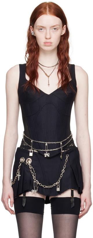 Photo: Dilara Findikoglu Navy Bad Reputation Corset