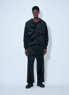 Y-3 Zip-Up Hoodie with Ribbed Trims