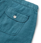 Onia - Noah Linen Drawstring Shorts - Blue