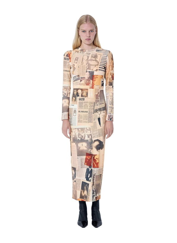 Photo: Jean Paul Gaultier Journal Printed Long Dress