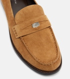 Tory Burch Suede penny loafers