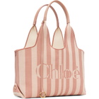Chloé Pink 'Chloé Stripy' East-West Tote