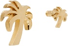 Palm Angels Gold Palm Earrings