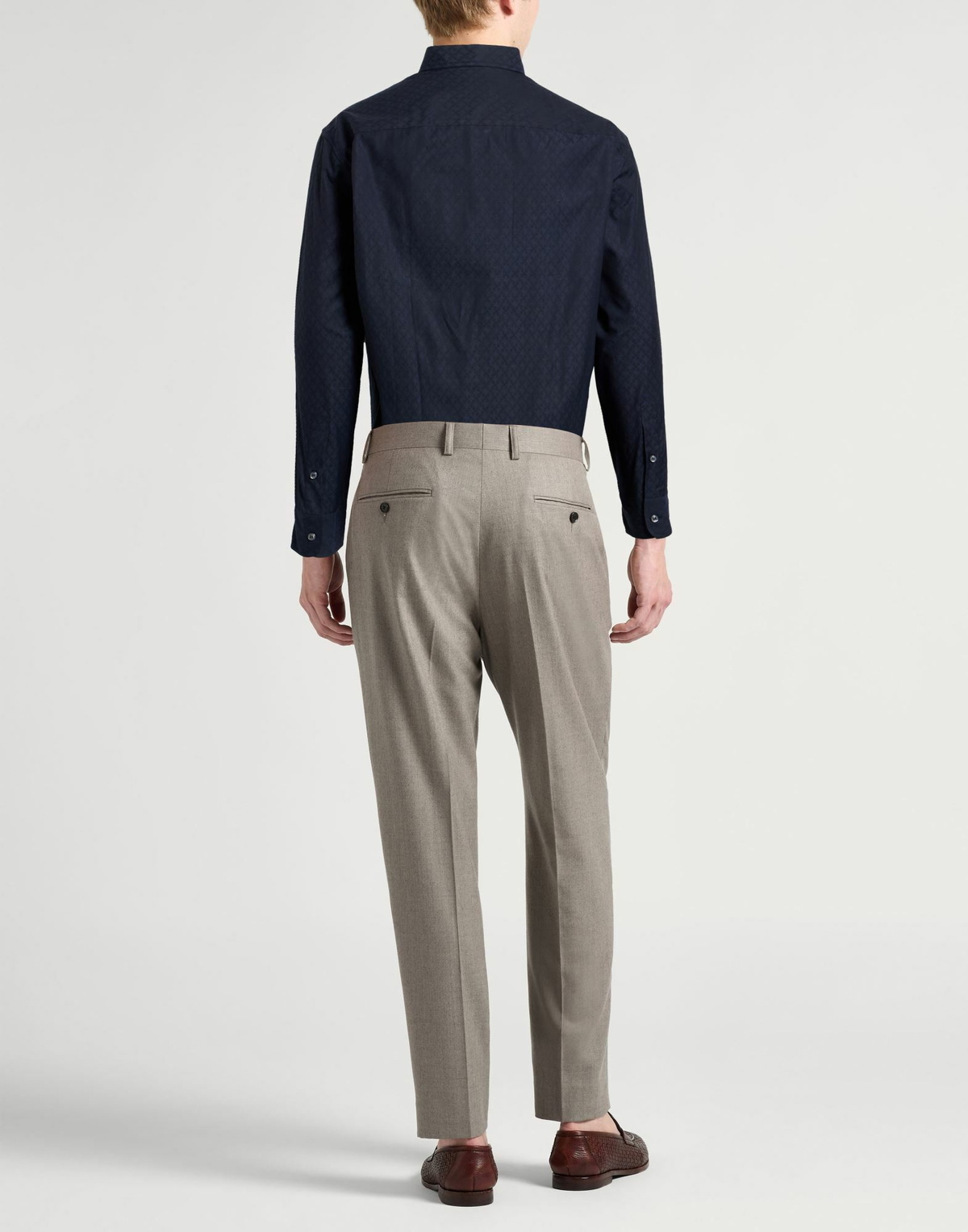Brioni Mens Shirt Midnight in Blue