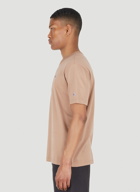 Athletic Jersey Combed T-Shirt in Brown